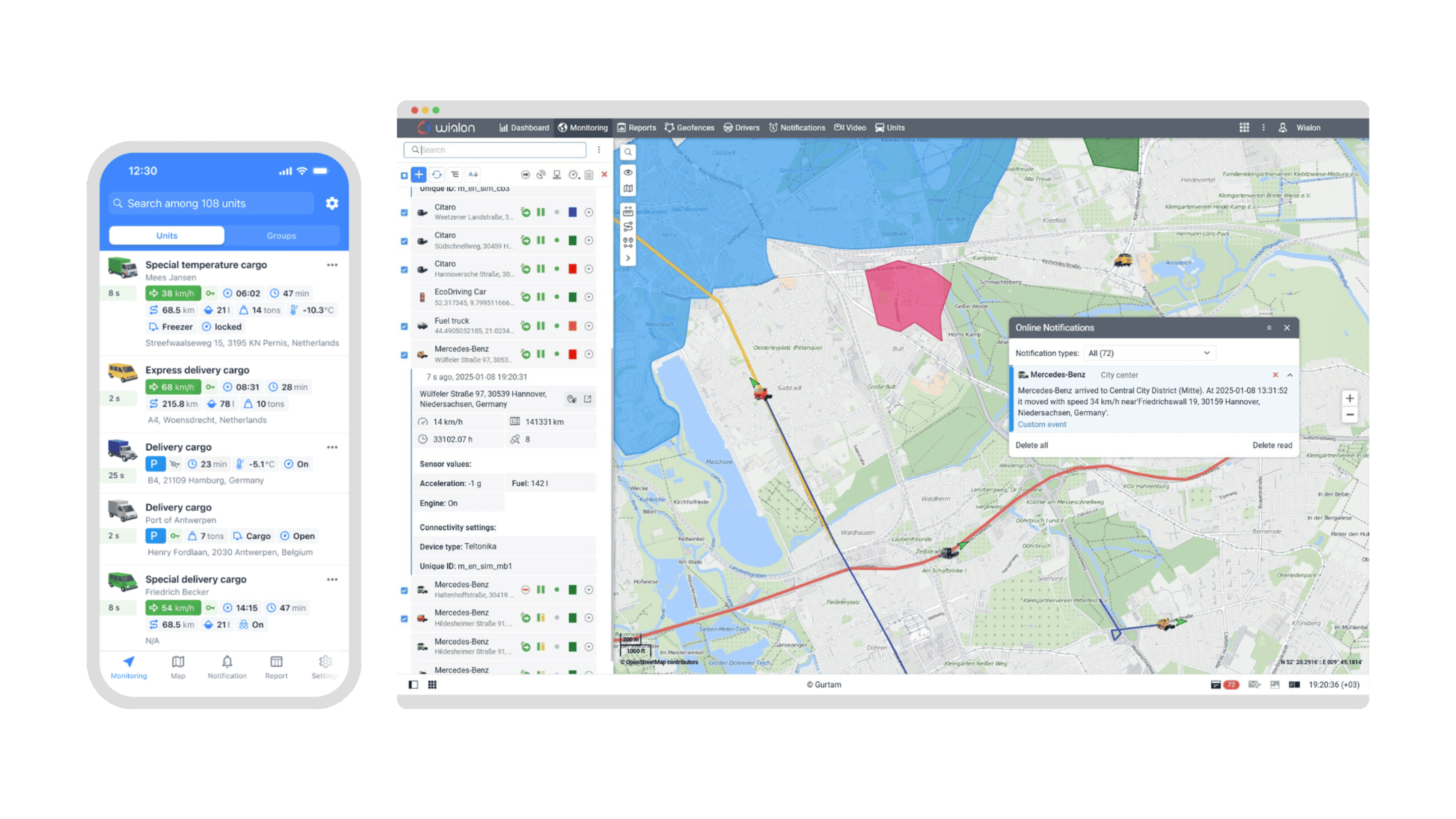 Monitoramento.io - Aplicativo móvel e plataforma web de rastreamento GPS